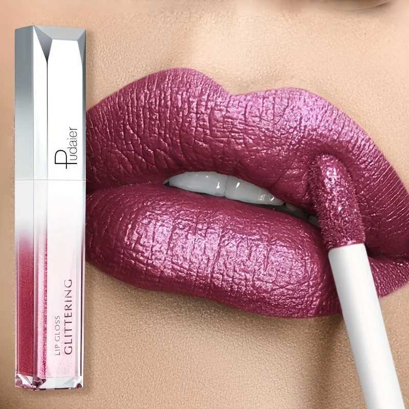 1PC Glitter Lip Gloss Matte Shiny - Waterproof Long Lasting Non-Sticky Vegan - for Party Wedding Daily Makeup G250728