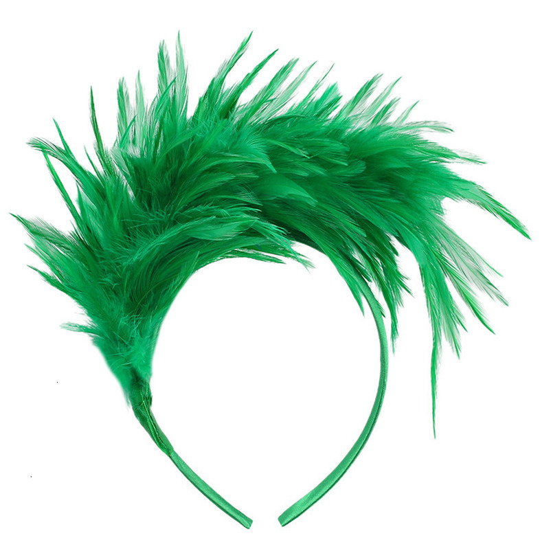 Feather Hair Accessories Props Carnival Party Performance Dance Colorful Headband Decoration