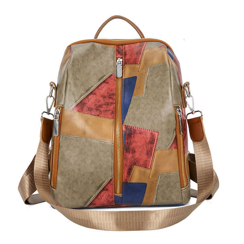 Women's New Backpack Fashion Soft Leather Design Sense Niche Lightweight Travel Commuting Large Capacity School Bag