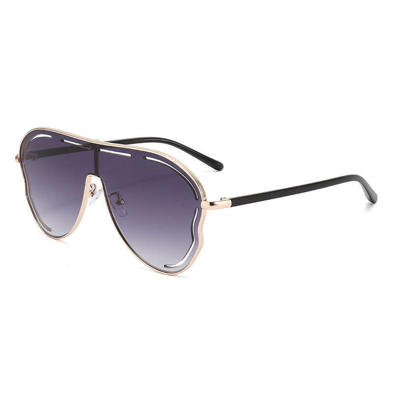 DHcollections Oversized Butterfly Sunglasses - UV400 Protection, Gold Metal Frame, Fashionable for Women (8 Trendy Colors)