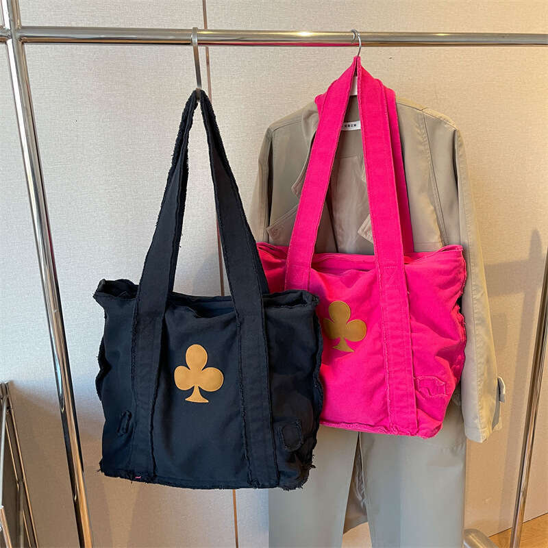 Denim Canvas Large Capacity Shoulder Tote New Design Travel Commuting Bag