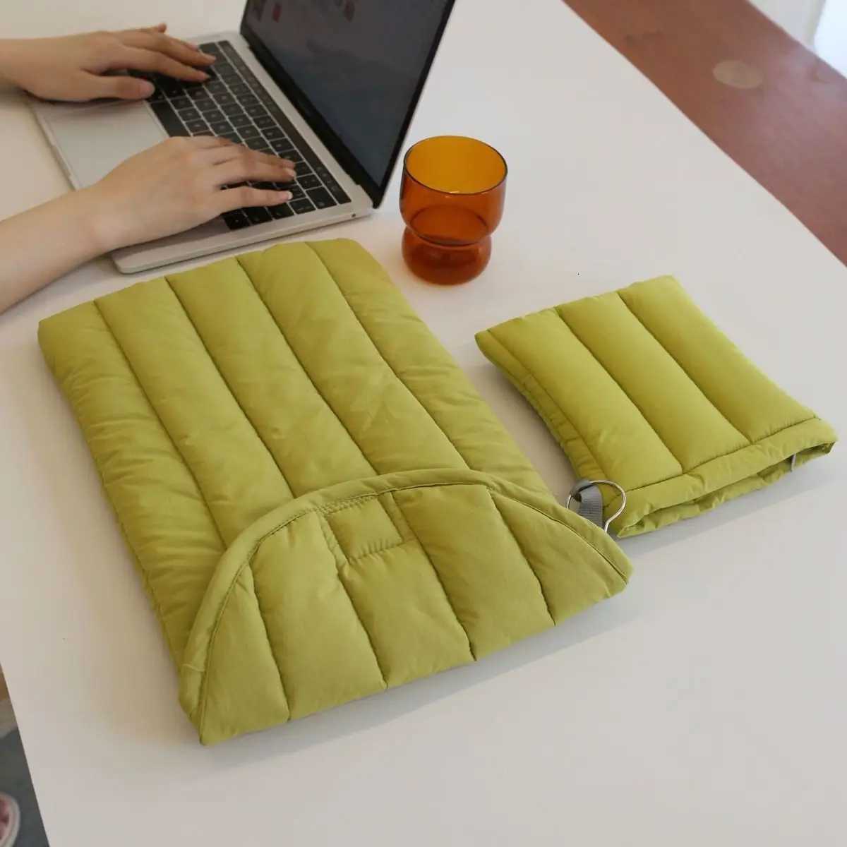 11 13 14 15 16 Inch Green Laptop Sleeve Case HP DELL Notebook Carrying Bag Book Air Pro 13.3 Shockproof Case Wen y250730