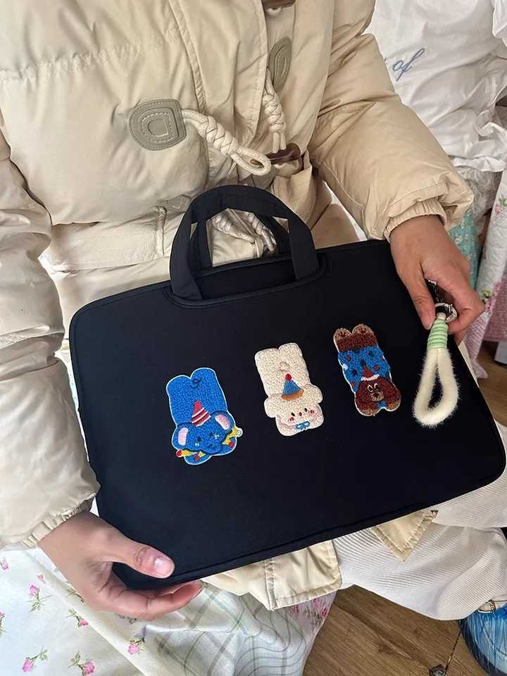 Cute Laptop Bag 13.3 15.4 15.6 Inch For iPad Air6 Pro12.9 11 Book Air13.6 16 Huawei Dell Lenovo Xiaomi Samsung Computer Bag y250730