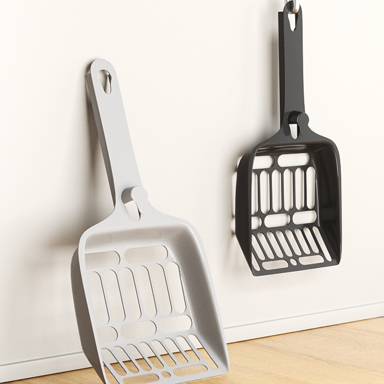 Cat litter shovel cat poop remover, super large shovel fine hole cat pet cleaning source manufacturer processing and labeling