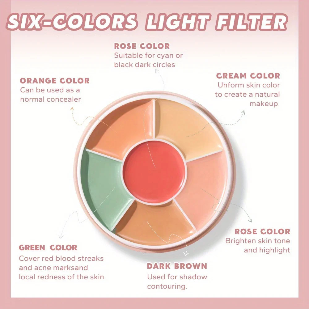 BEAUTY GLAZED Concealer Cream 3 Color Correction Long Wearing Full Coverage Waterproof Acne Dark Circles Brightening 250730