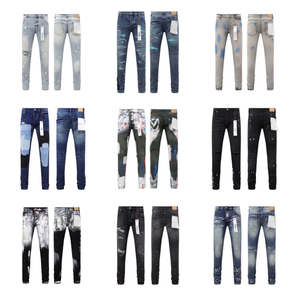 designer mens Jeans Elasticity Jean Hombre trousers Men and women fashion brand luxury pants denim pant Trend Brand Motorcycle Pants Mens Skinny LOGO buttons 005