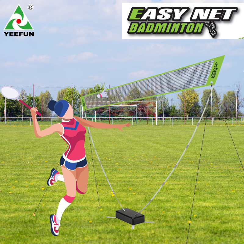 Portable Folding Badminton Court with Easy-to-Pack Design