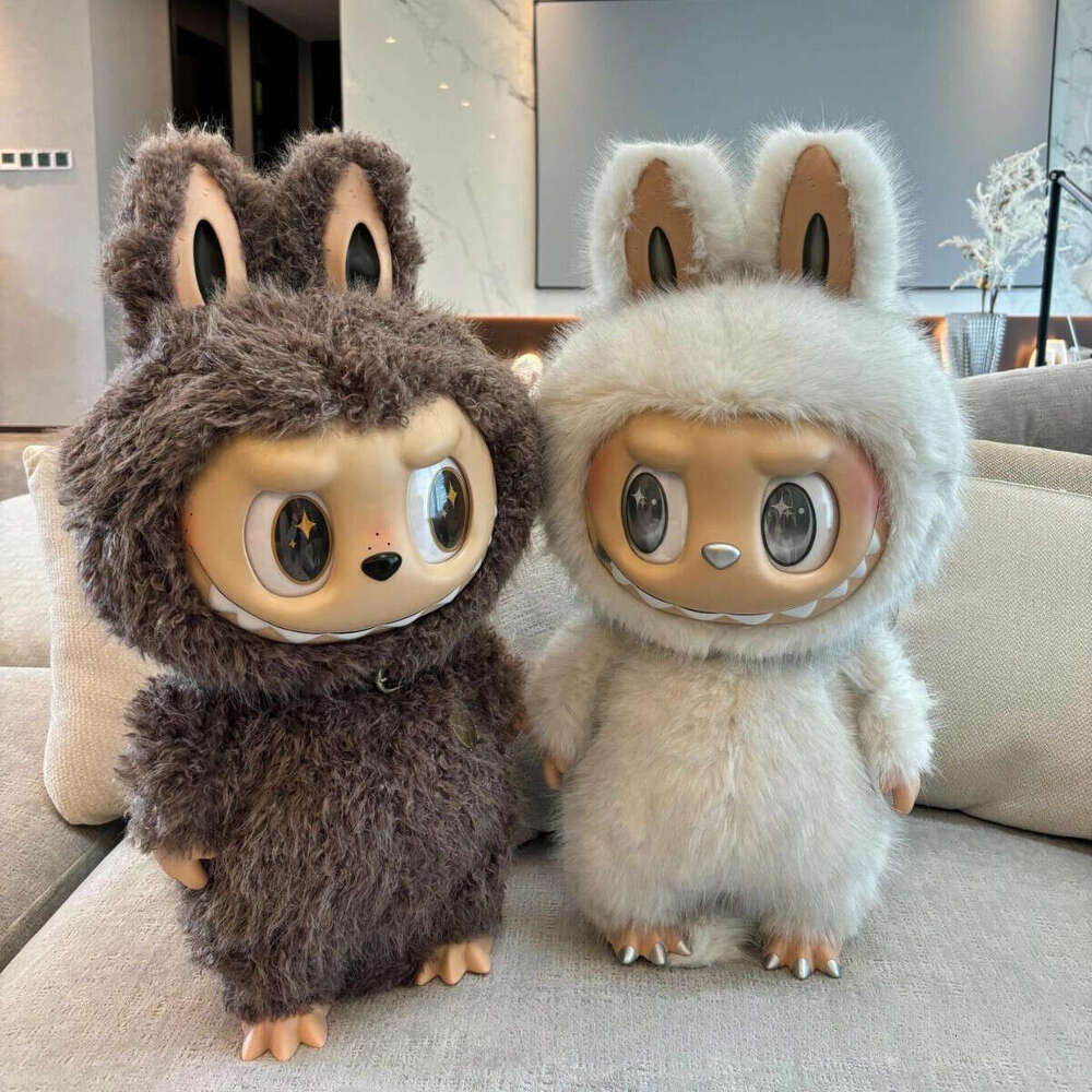 Labubu ZIMOMO Leader LABUBU Angel Vinyl Plush Doll 58CM Big Baby