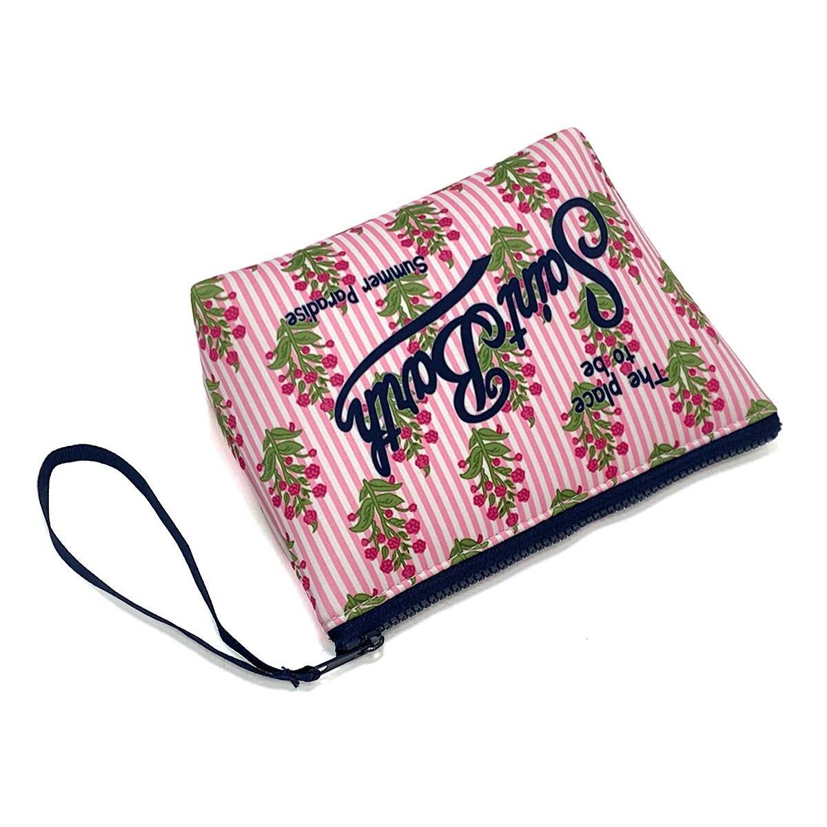 Large Capacity Zipper Cosmetic Bags Portable Striped Ladies Neoprene Makeup Fashion Women's Travel Toiletries Bag