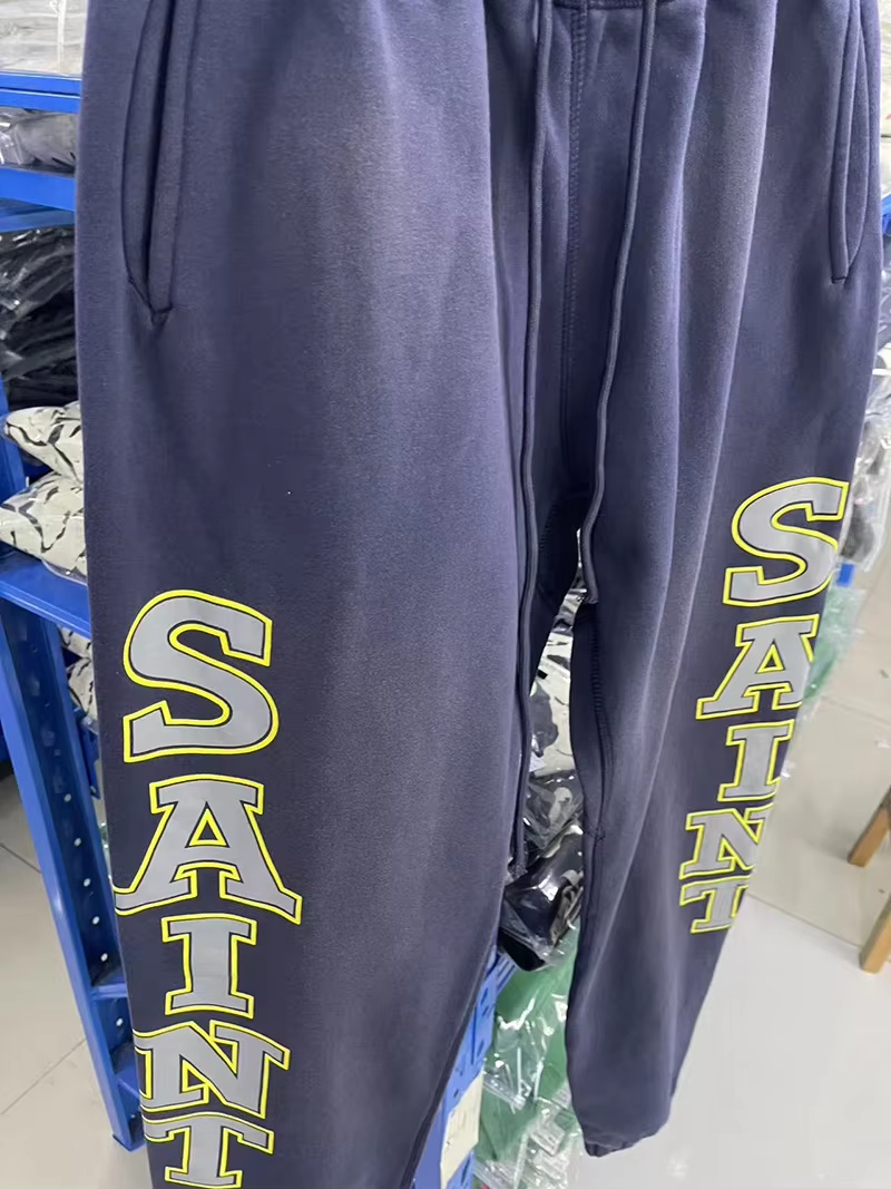 Washed Blue Pants Men Woman Streetwear Drawstring Joggers Sweatpants 2025 New Trousers Oversize L251015