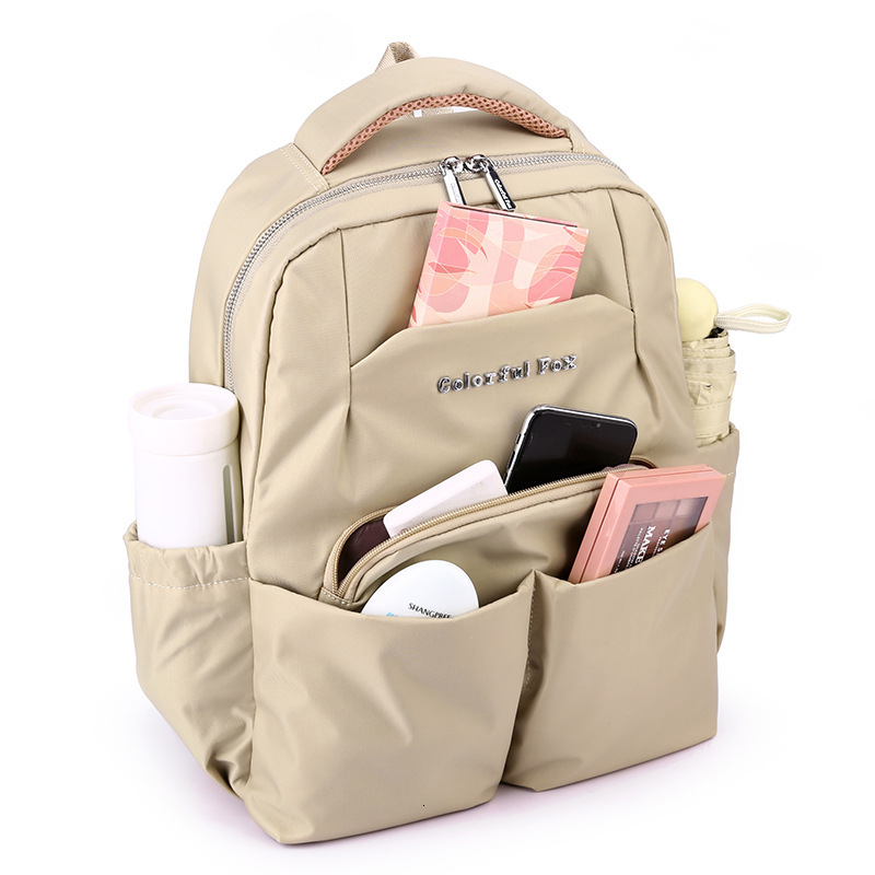 Colorful Fox New Women's Business Travel Multi-layer Large Capacity Water-resistant Lightweight Backpack ddmymoon