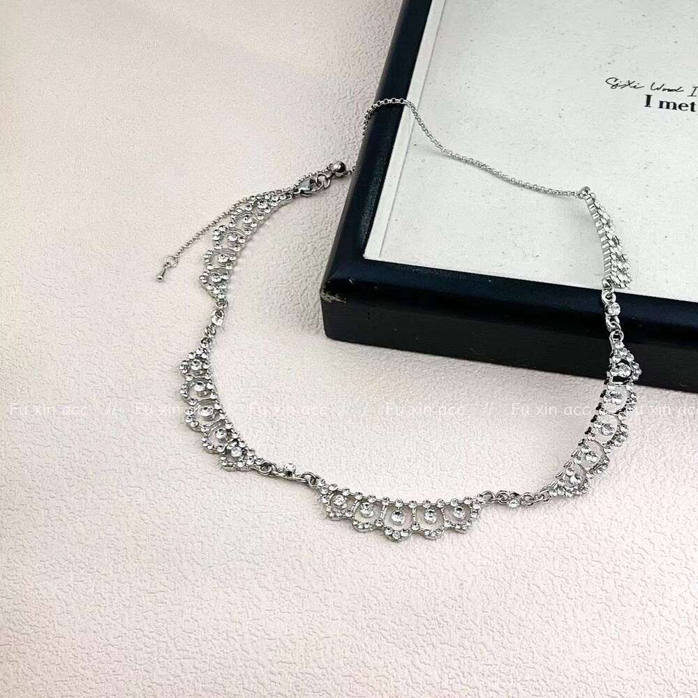 Sier Water Drop Pearl for Women 2024 New Light Niche Clavicle Chain Minimalist Double Layer Star Necklace 3aa