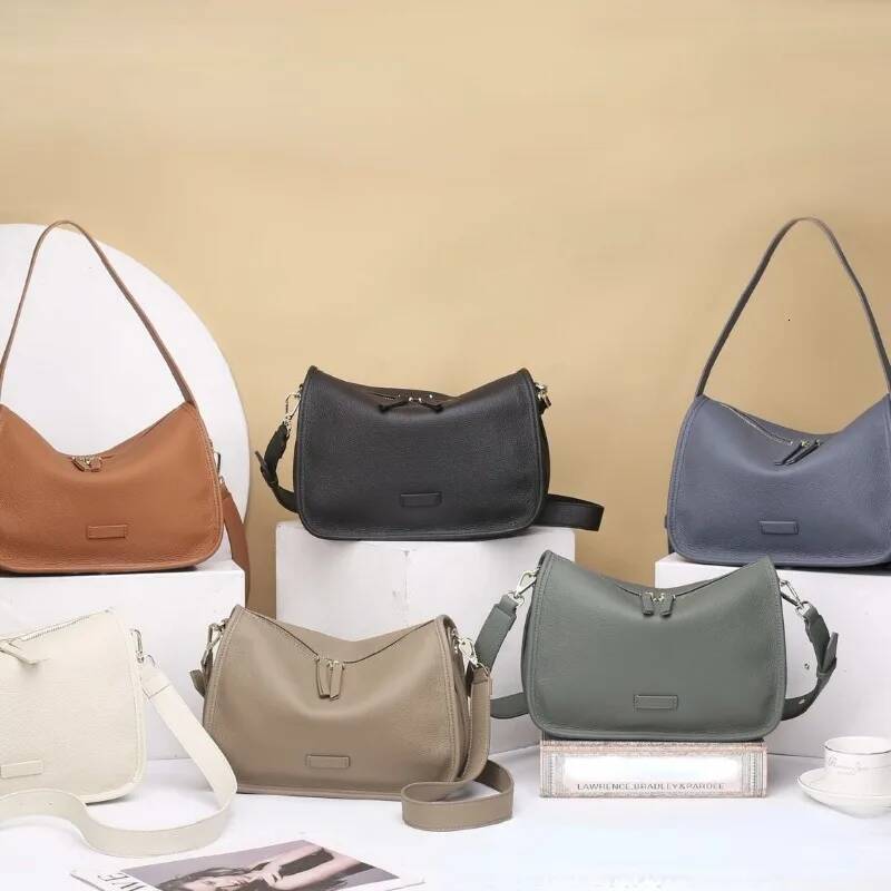 New All-Match Vintage Personalized Single-Shoulder Bag Zip Solid Women Totes Casual Commuter Moda Crossbody Bags