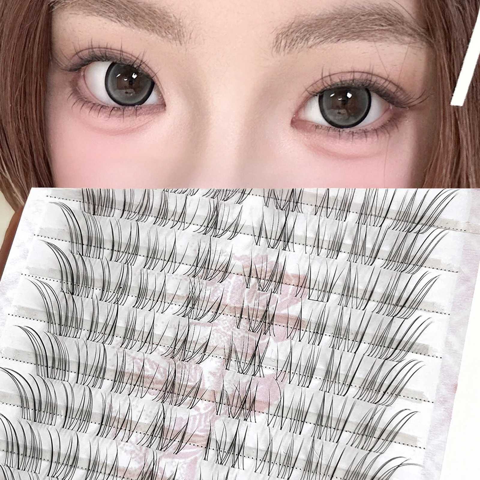10 Rows Individual Lashes Clusters Segmented Natural Lash Extension Fox-style Flying False Eyelashes Makeup Tool Z250730