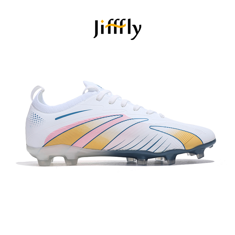 Jifffly Men's FG Long Spike Trainer Soccer Shoes for Youth Sports