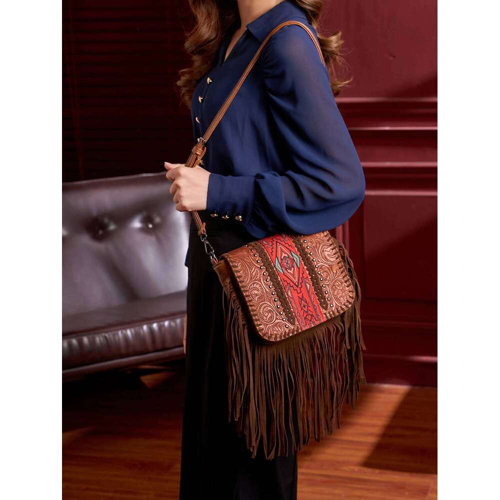 designer bag Bohemian exotic ethnic charm Su shoulder crossbody bag versatile retro style