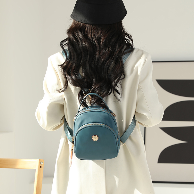 Colorful Fox New Women's Multifunctional Backpack Daily Portable Shoulder Bag Large Capacity Water-Resistant Nylon ddmymoon