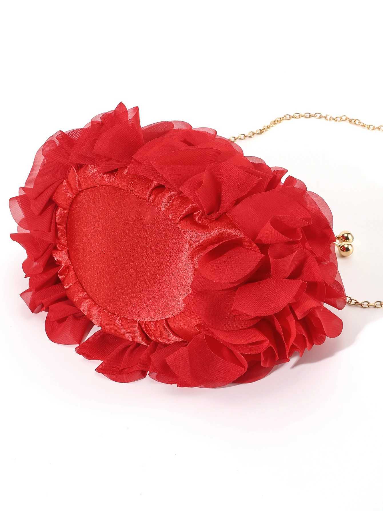 Vintage Satin Floral Bride Party Evening Clutch Bag Women Wedding Purses and Handbags Shoulder Chain Bag Y250729