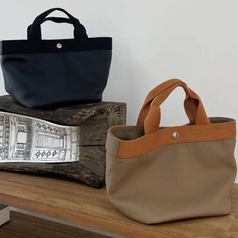Genuine Leather Ladies Handbags Large Capacity Tote Brand Design New Bucket High-End Shoulder Women's Bags