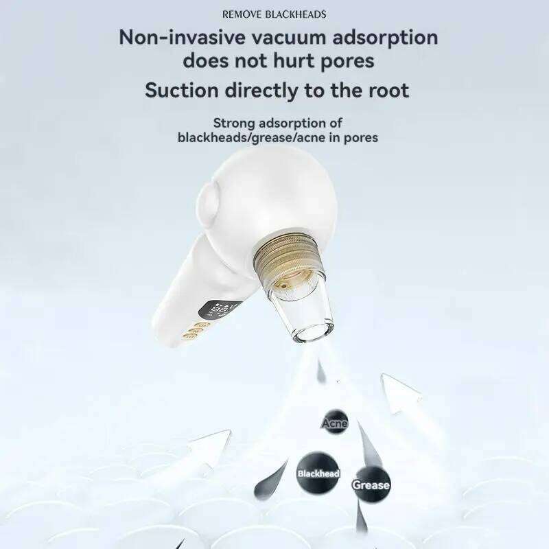 Portable Blackhead Remover Vacuum Pore Acne Cleaner Nose Hot and Cold Compress Face Skin Care Device Home Beauty Instrument