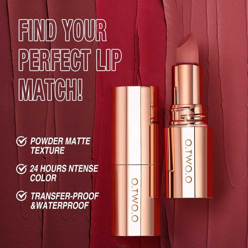 0.TVOO Matte Lipstick Long Lasting Waterproof Lip Stick Smudge-Free Classic Highly Pigmented Velvet Finish Lip Tint Makeup G250729