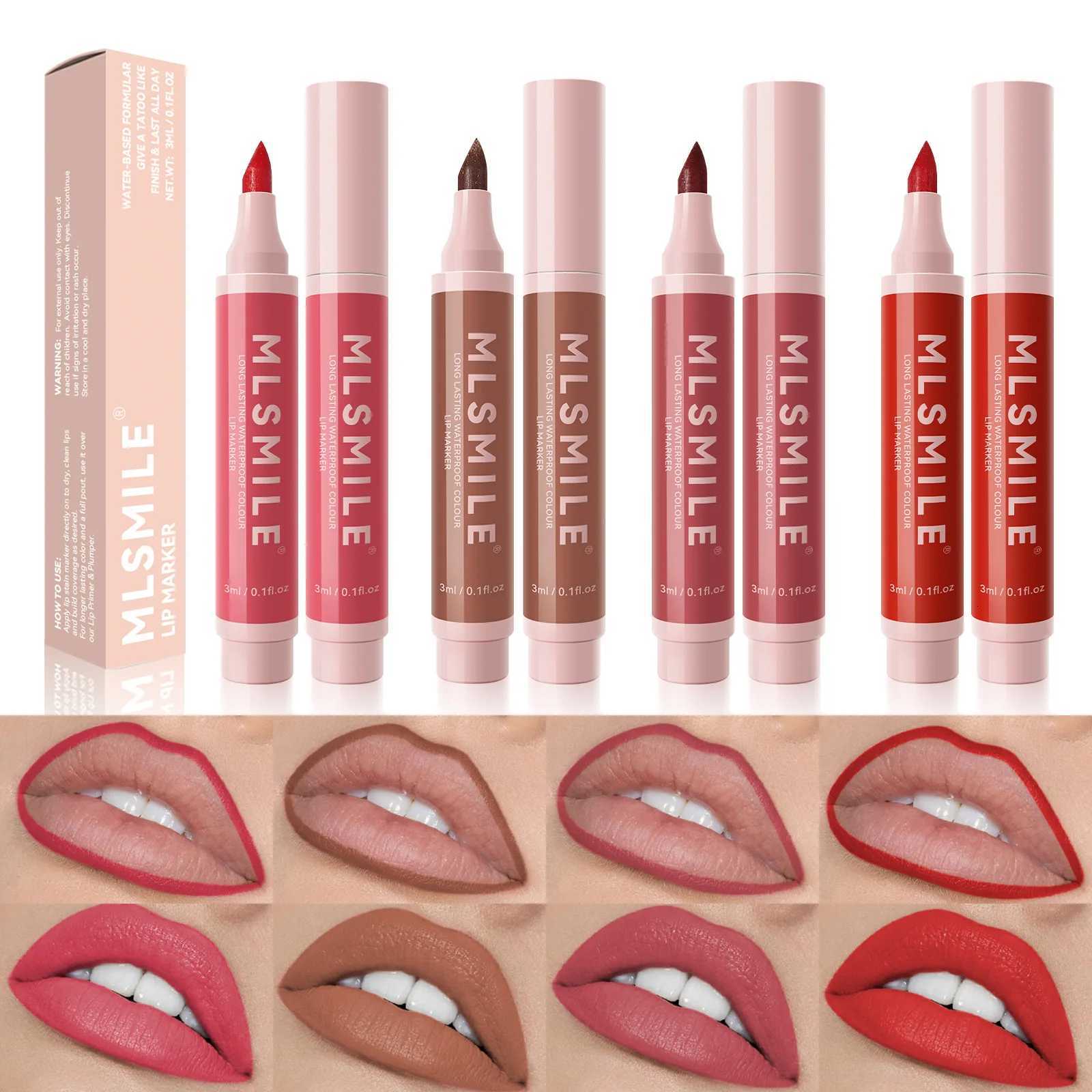 Hydrating Waterproof Lip Stain Matte Lip Liner Marker Pen Lipstick Lasting Color Lipstick Contour Pen With A Natural Effect G250729