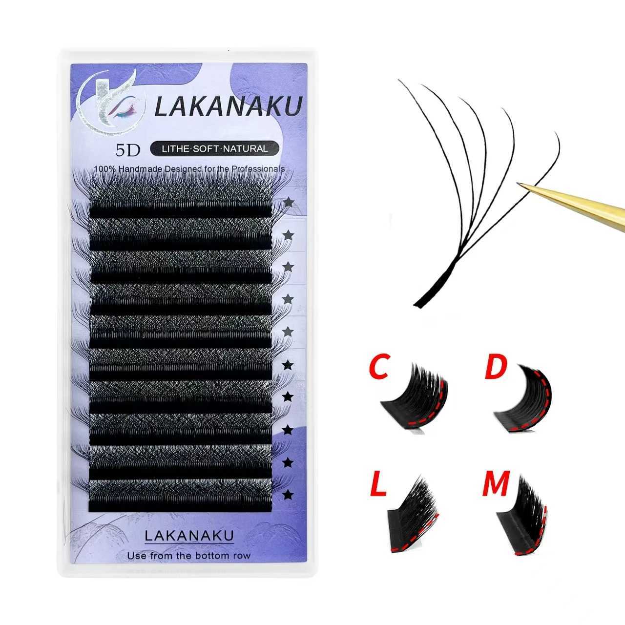 6D W Shaped L M Curl False Eyelashes 5D W Russian Eyelashes Extension Volume Eyelashes Extension W Shape Mink Eyelashes Z250730