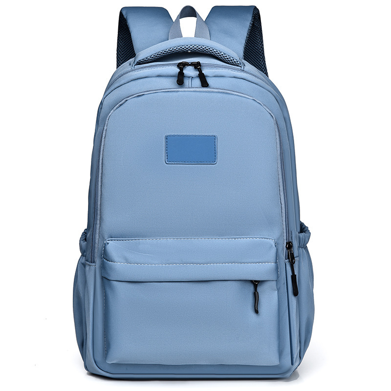 Summer new backpack for men's leisure, large capacity leisure travel backpack for women's high school students backpack, solid color designe
