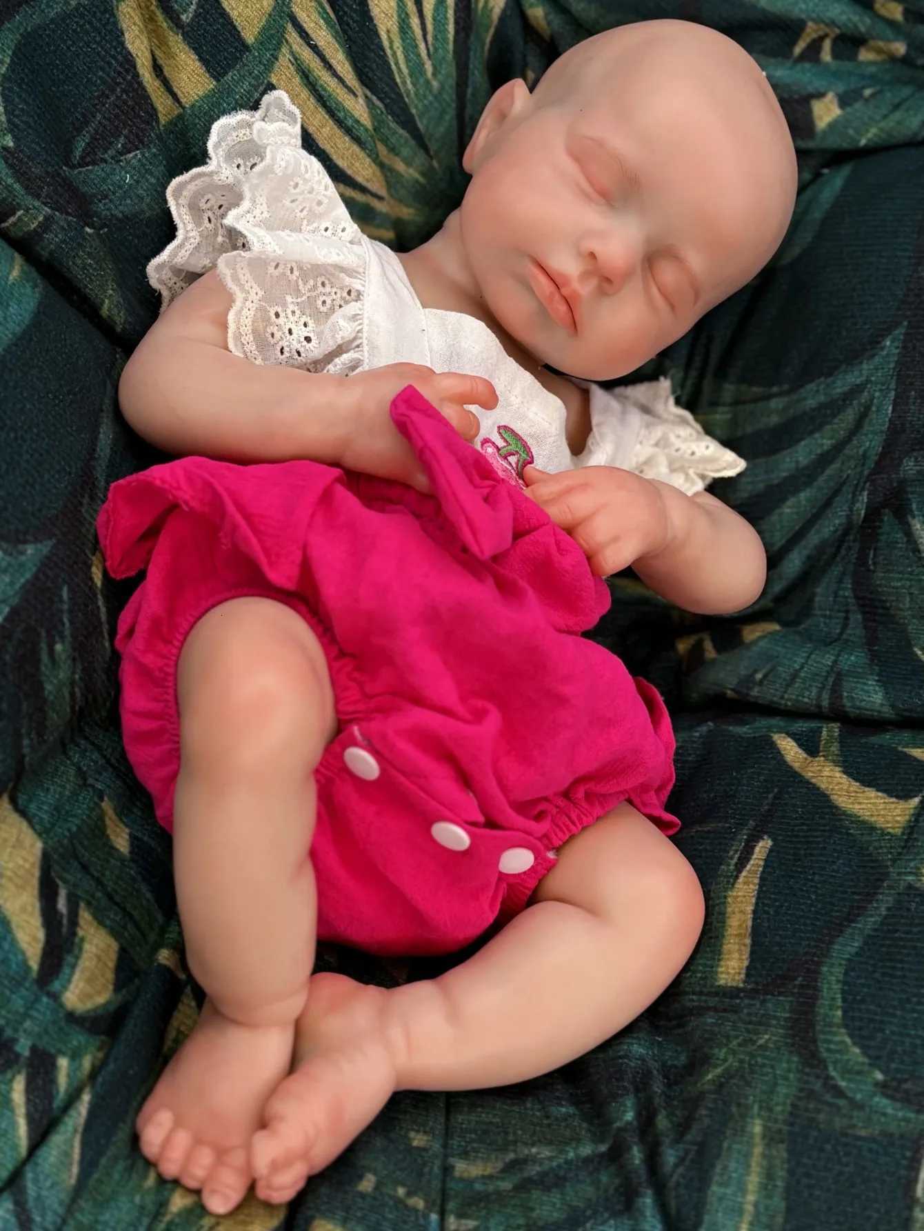 Newborn - like 18 Inch Loulou Silicone BEBE Reborn Doll Soft - Touch Girl with an Openable Mouth! XJ250730