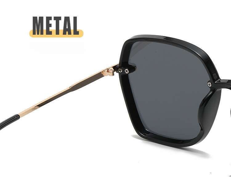 DHcollections 2025 Korean Fashion Sunglasses - UV400 Protection, Metal Frame, Trendy Polygon Shape for Women (3 Gradient Colors)