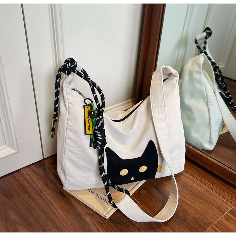 New 2025 Cat Single Shoulder High-End Handheld Large Capacity Crossbody Bag Unique Design