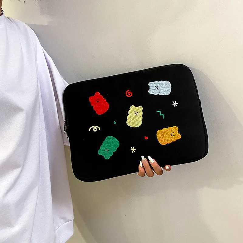 11 13.3 13.6 14 Inch Cute Embroidery Laptop Sleeve Bag Cover for Book Air HP Asus Dell iPad Pro 10.5 10.9 Notebook Pouch y250730