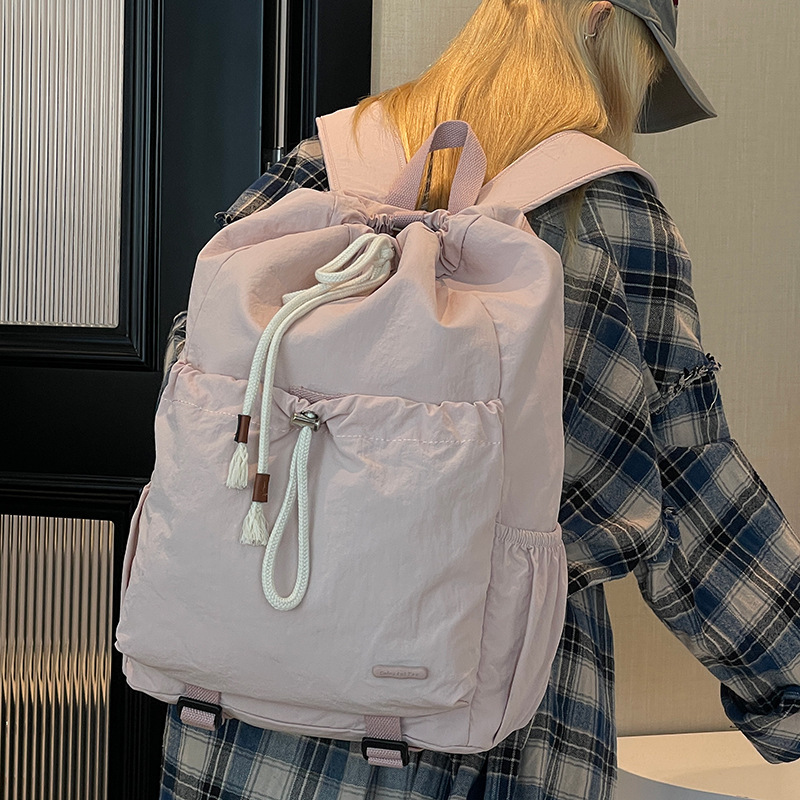 Colorful Fox Korean Women's Drawstring Student Blogger Same Style Badminton Backpack Outdoor Travel ddmymoon