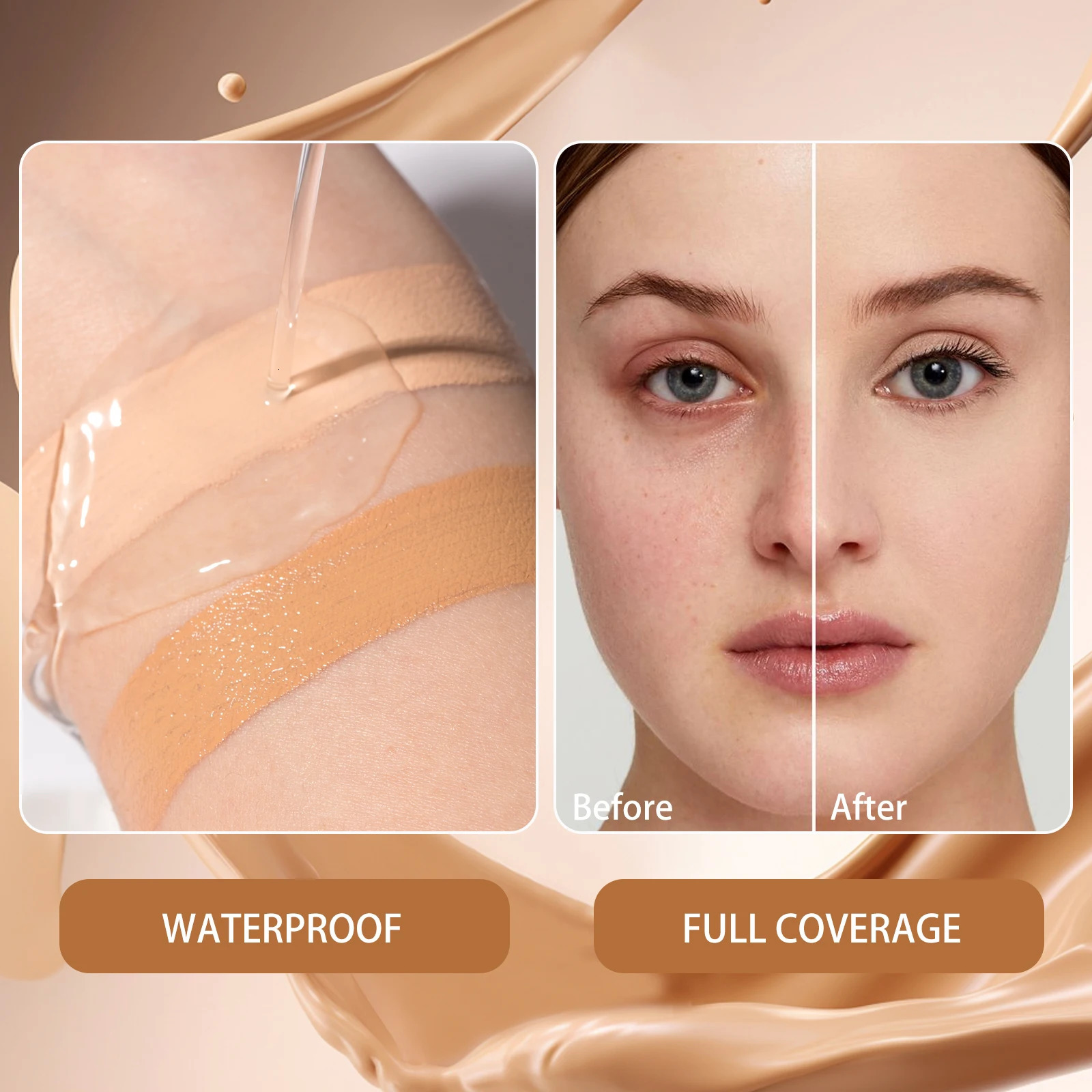 Liquid Concealer-Lightweight Dark Circle Blemish Pore - minimizing Creamy Concealer Natural Finish For Sensitive Skin Makeup 250730