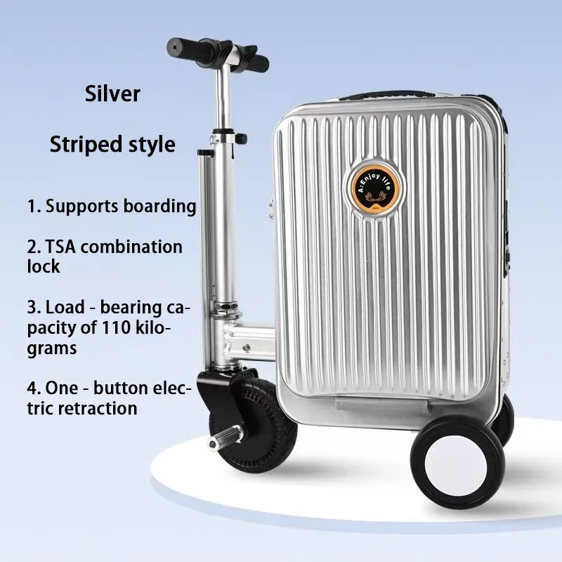 Electric Luggage Rideable Mobility Scooter Trolley Case Chassis Riding 20 inch suitcase travel case Boardable Smart Electric Car Case