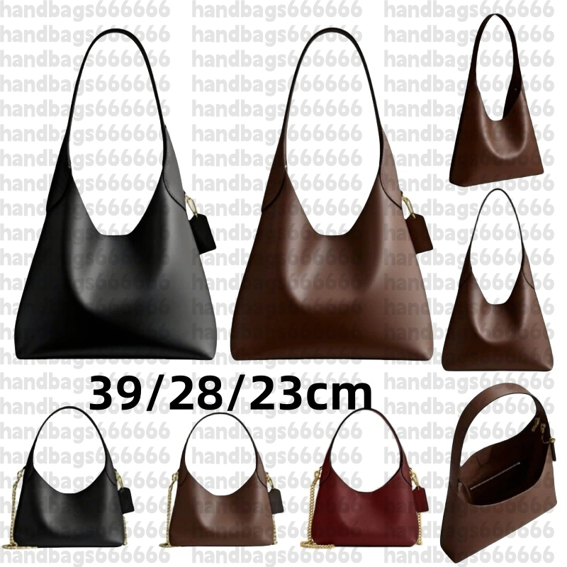 Brooklynn bag 28 large tote bag designer shoulder bag leather fashionable classical black brown casual retro luxury designer bag simple formal sac de luxe 23 39 te02