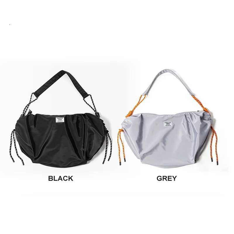 Mens Designer Bag Waterproof Scool Bag Two Colors Drawstring Letter Label Zipper Bag Travel Crossbody Bag Large Mens Purse Y250729