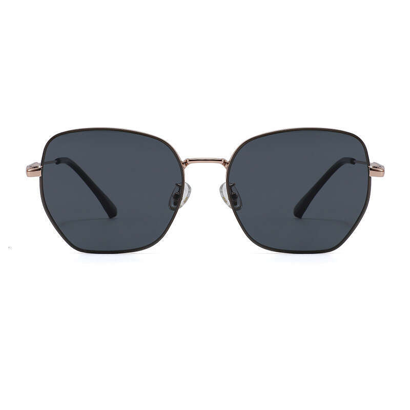 DHcollections 2025 Metal Frame Sunglasses - UV380 Polarized, Retro Square Design, Fashionable for Men & Women (4 Luxe Colors)