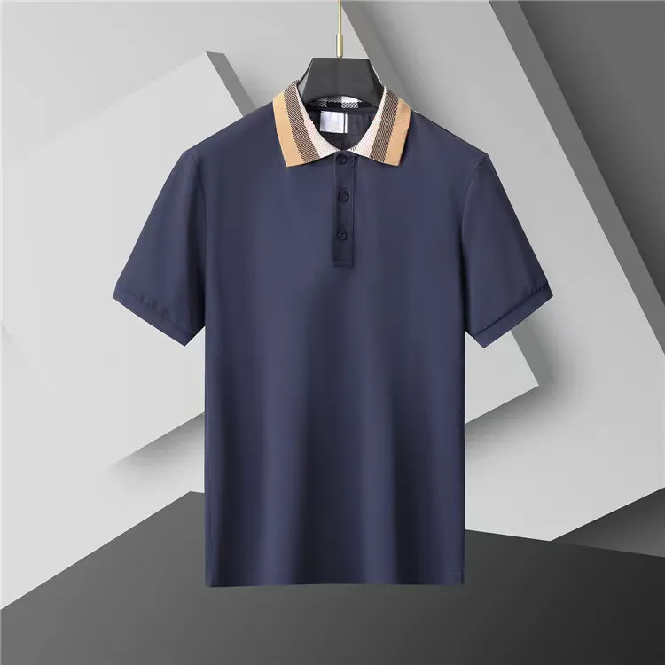 2025 Men's Polos High end embroidered short sleeved cotton polo shirt men s T shirt Korean fashion clothing summer luxury top Asian size M-- 4XL