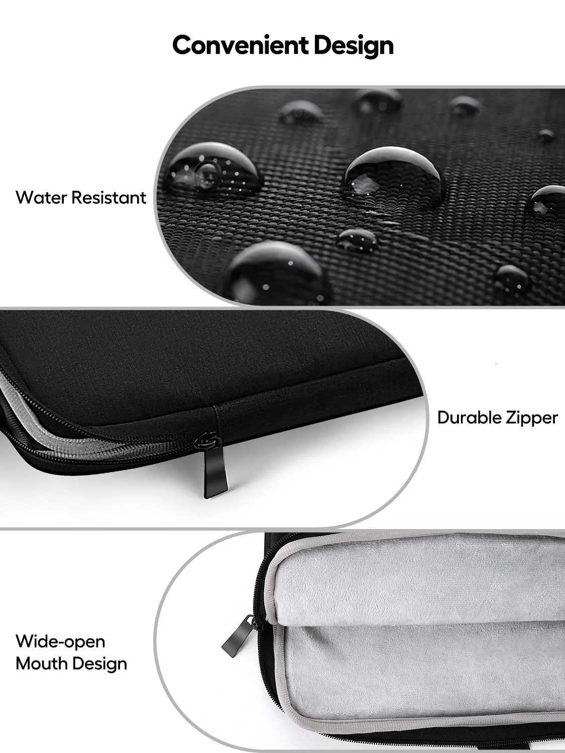 22 Inch Laptop Sleeve Bag Durable Travel Handbag Shockproof Protective Computer Sleeve Case with Handle Large Capacity y250730
