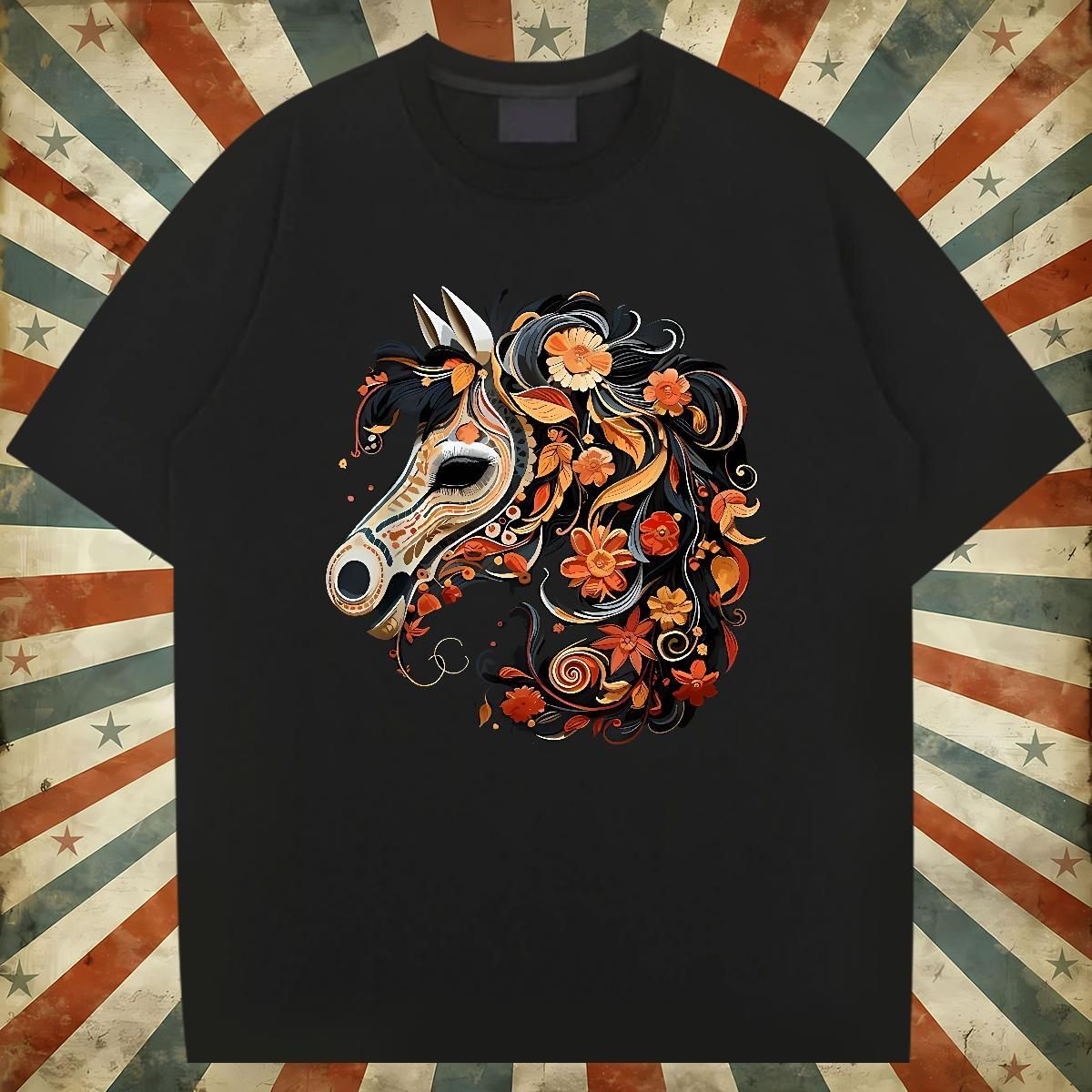 Day of the Dead Pattern Printed Designer T-shirts for Man 100% Cotton Casual O-neck Short-sleeved Tops 2025 New