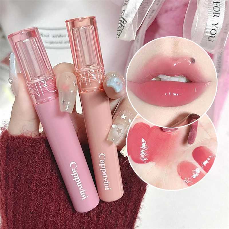 Waterproof Mirror Jelly Lip Glaze sh Colors Water-light Lip Gloss Long Lasting Moisturizing Glossy Red Tint Lips Makeup Cosmetics G250728