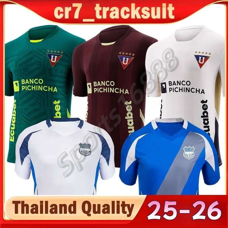 25 26 Liga Deportiva Universitaria Quito Soccer Jerseys 2025 2026Emelec Guayaquil de Men Uniforms Thailand Quality LDU Football Shirts 16888