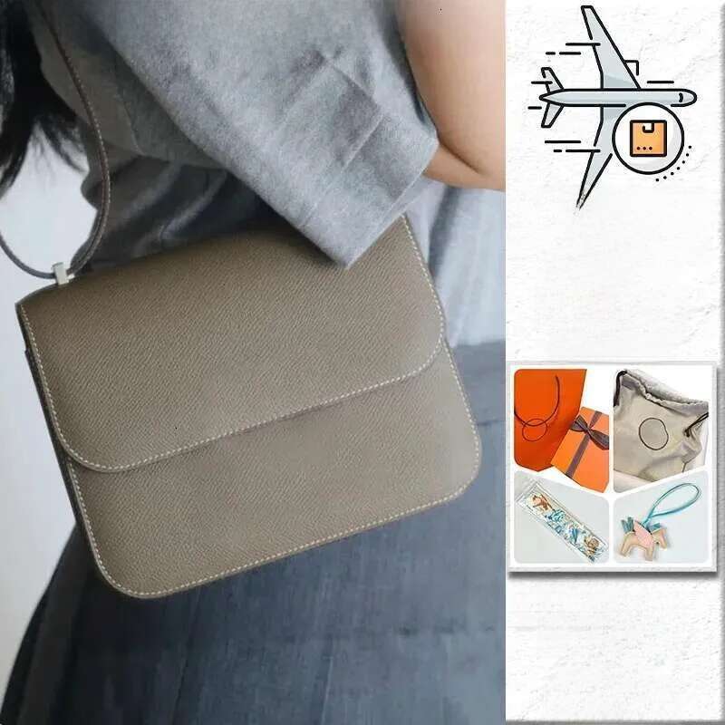 Designer Women Houlder Crobody Handbag Handmade Gold Ier Hardware Daily Outfit Bag