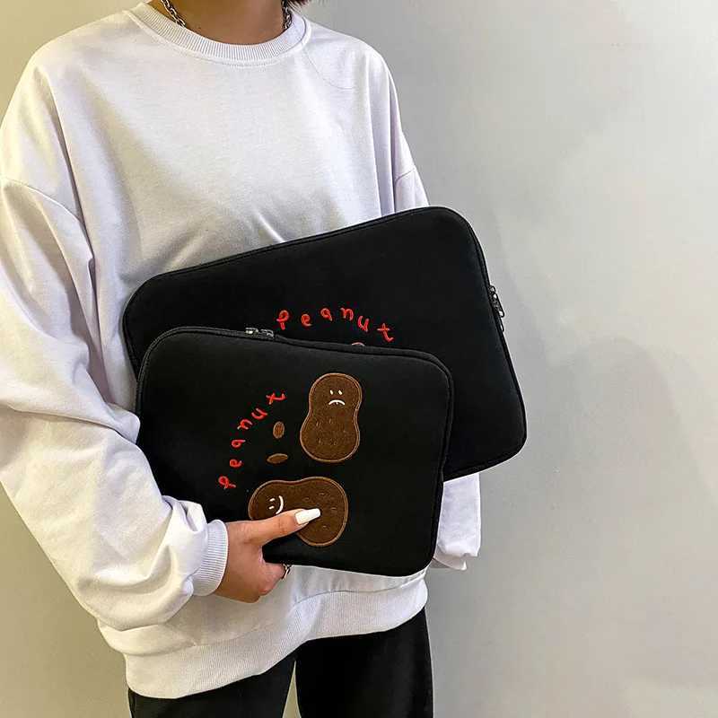 11 13.3 13.6 14 Inch Cute Embroidery Laptop Sleeve Bag Cover for Book Air HP Asus Dell iPad Pro 10.5 10.9 Notebook Pouch y250730