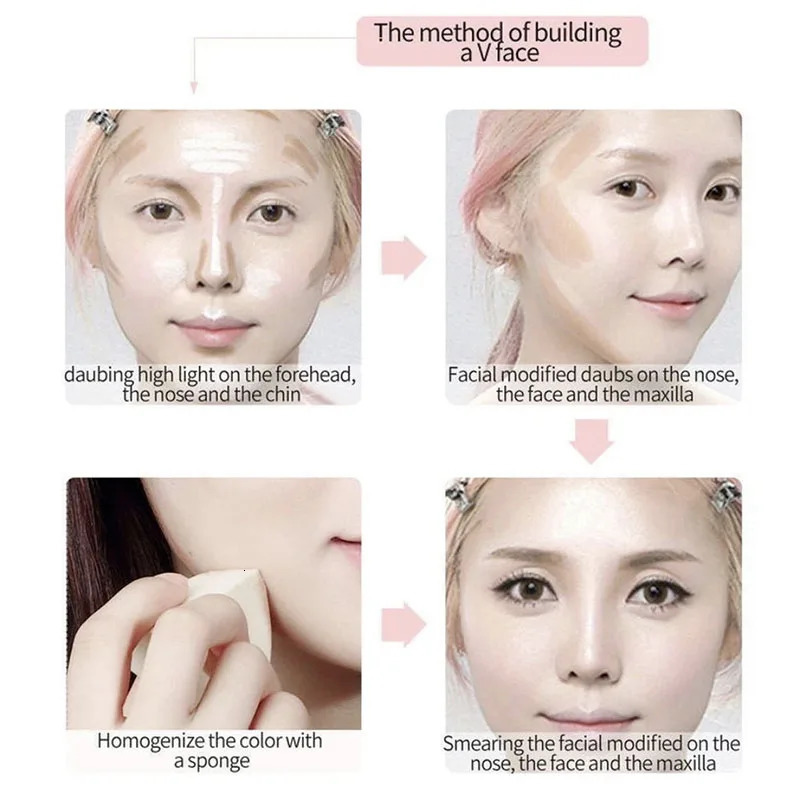Double Head Contour Face Foundation Concealer Pen Long Lasting Dark Circles Corrector Contour Concealers Stick Cosmetic Makeup 250730