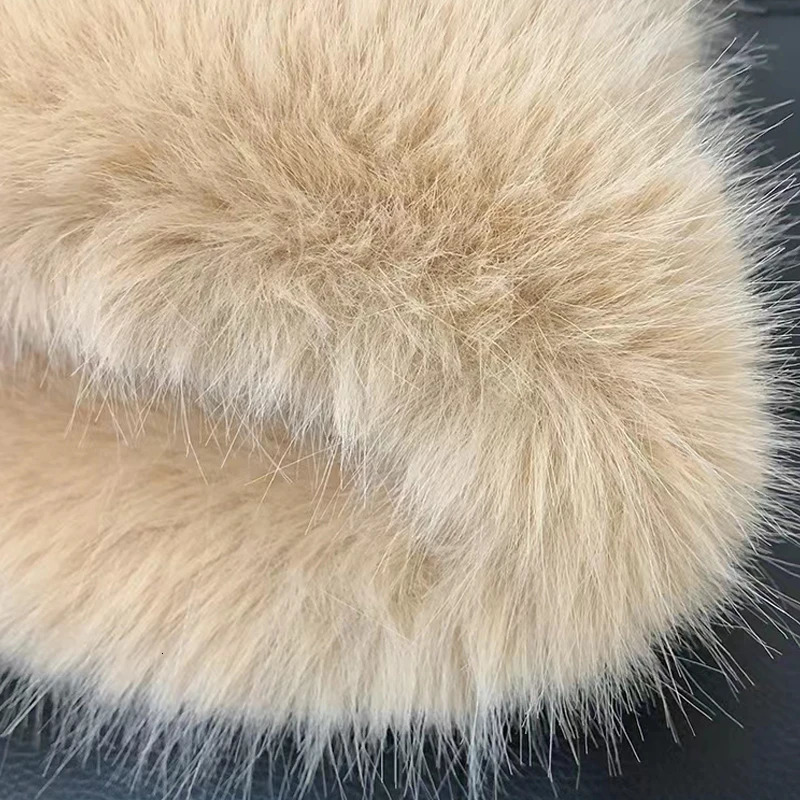 Fluffy Faux Fur Bucket Hat Women Fur Warm Rabbit Fur Cap Russian Women Panama Fisherman Hat Wholesale 250724