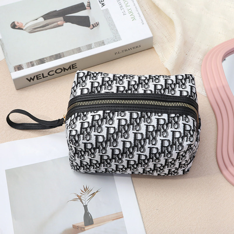 Premium Cosmetic Organizer 2025 Trendy Portable Handle Carry Large Capacity Travel/Makeup Bag