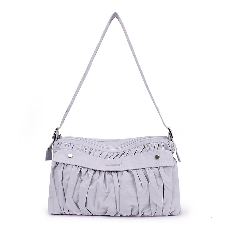 Colorful Fox Japanese and Korean Women's Lazy Style Pleated Single Shoulder Casual Versatile Commuting Large Capacity Underarm Bag ddmymoon