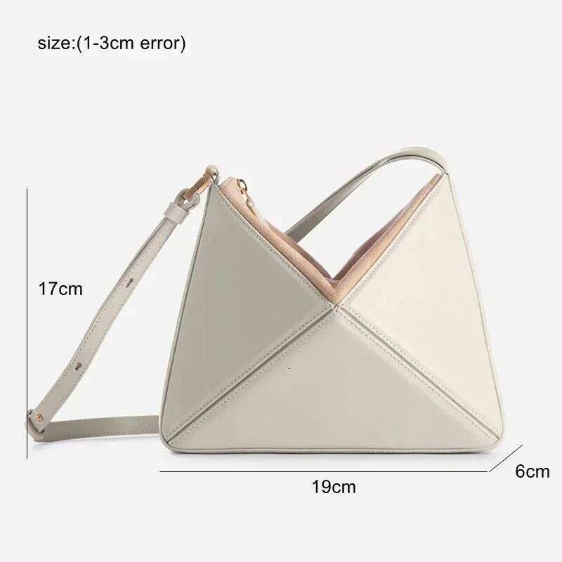 Turkey Style Designer Fold Trianglewomen's Handbag Winter Patchwork Candy Color Versatile Unique Leisure Female Bags